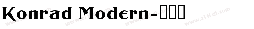 Konrad Modern字体转换
